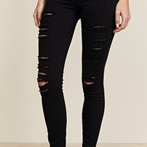 FRAME ripped skinny jeans